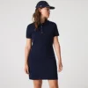 Robe polo mini en piqué stretch slim fit pour femme Robe polo mini en piqué stretch slim fit pour femme