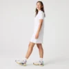Robe polo mini en piqué stretch slim fit pour femme Robe polo mini en piqué stretch slim fit pour femme