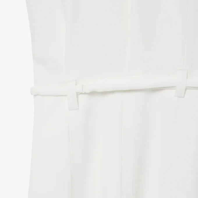 Robe polo plissée avec détails brodés Runway Robe polo plissée avec détails brodés Runway