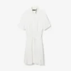 Robe polo plissée avec détails brodés Runway Robe polo plissée avec détails brodés Runway