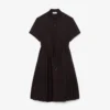 Robe polo plissée en laine mélangée Robe polo plissée en laine mélangée