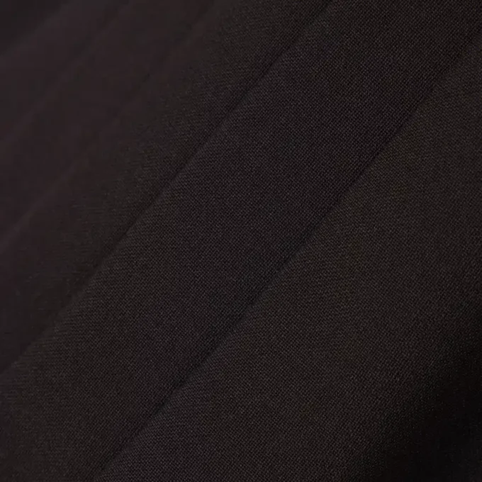 Robe polo plissée en laine mélangée Robe polo plissée en laine mélangée