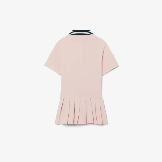 Robe polo plissée en piqué Robe polo plissée en piqué