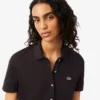 Robe polo plissée en piqué stretch Robe polo plissée en piqué stretch