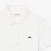 Robe polo plissée en piqué stretch