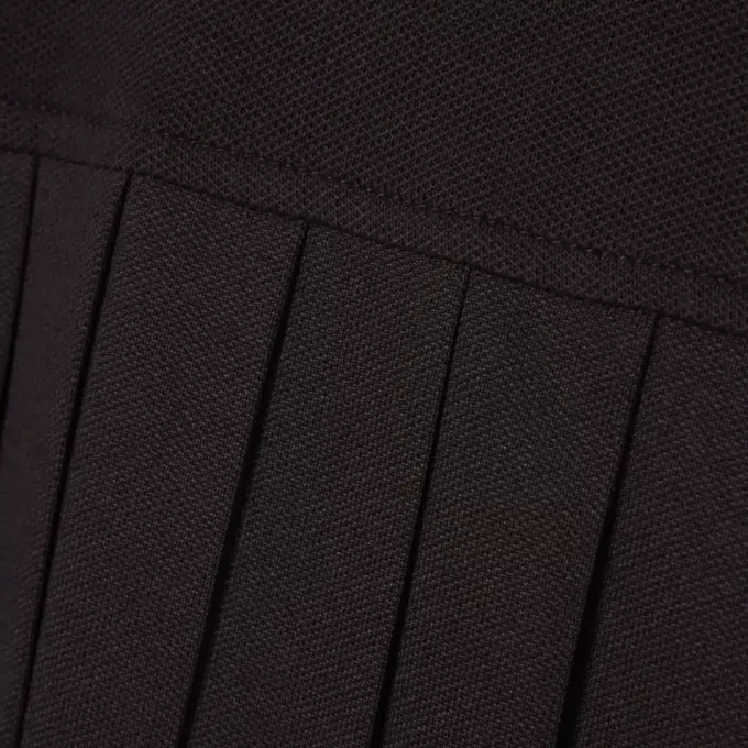 Robe polo plissée en piqué stretch Robe polo plissée en piqué stretch