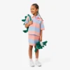 Robe polo sans manches à rayures en petit piqué Robe polo sans manches à rayures en petit piqué