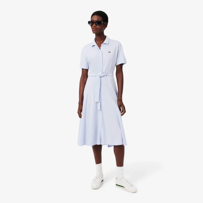 Robe polo évasée Mini-Piqua pour femme Robe polo évasée Mini-Piqua pour femme