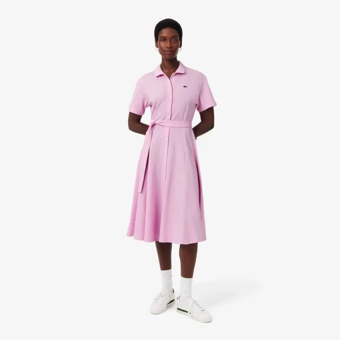Robe polo évasée Mini-Piqua pour femme Robe polo évasée Mini-Piqua pour femme