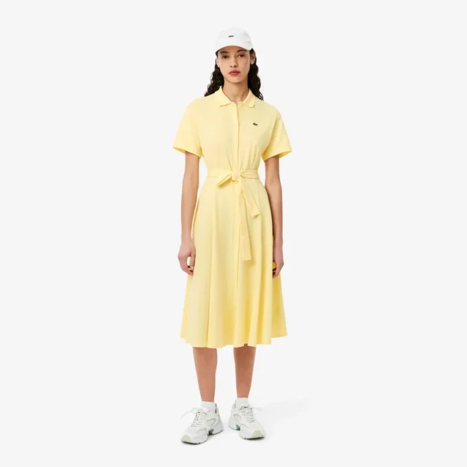 Robe polo évasée Mini-Piqua pour femme Robe polo évasée Mini-Piqua pour femme
