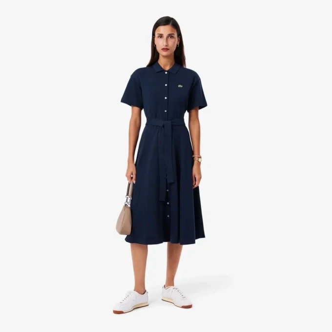 Robe polo évasée Mini-Piqua pour femme Robe polo évasée Mini-Piqua pour femme