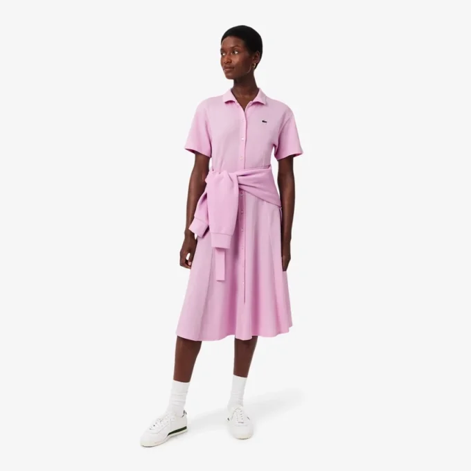 Robe polo évasée Mini-Piqua pour femme Robe polo évasée Mini-Piqua pour femme