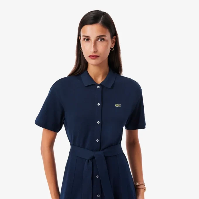 Robe polo évasée Mini-Piqua pour femme Robe polo évasée Mini-Piqua pour femme