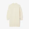 Robe-pull en laine effet patchwork pour femme Robe-pull en laine effet patchwork pour femme