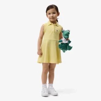 Robe sans manches en piqué stretch
