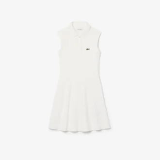 Robe sans manches en piqué stretch