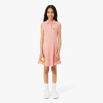 Robe sans manches en piqué stretch