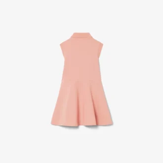 Robe sans manches en piqué stretch