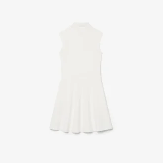 Robe sans manches en piqué stretch