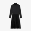 Robe slim à col montant pour femme Robe slim à col montant pour femme