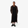 Robe slim en coton côtelé à col polo pour femme Robe slim en coton côtelé à col polo pour femme