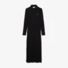 Robe slim en coton côtelé à col polo pour femme Robe slim en coton côtelé à col polo pour femme