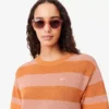 Robe t-shirt en maille rayée Robe t-shirt en maille rayée