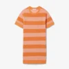 Robe t-shirt en maille rayée Robe t-shirt en maille rayée