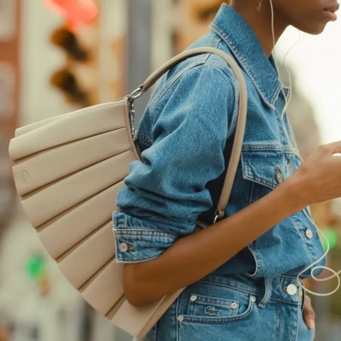 Sac en cuir Lenglen de taille moyenne Sac en cuir Lenglen de taille moyenne