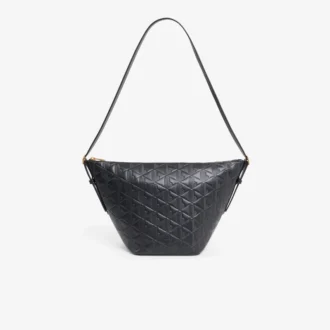 Sac hobo en cuir gaufré Maheki