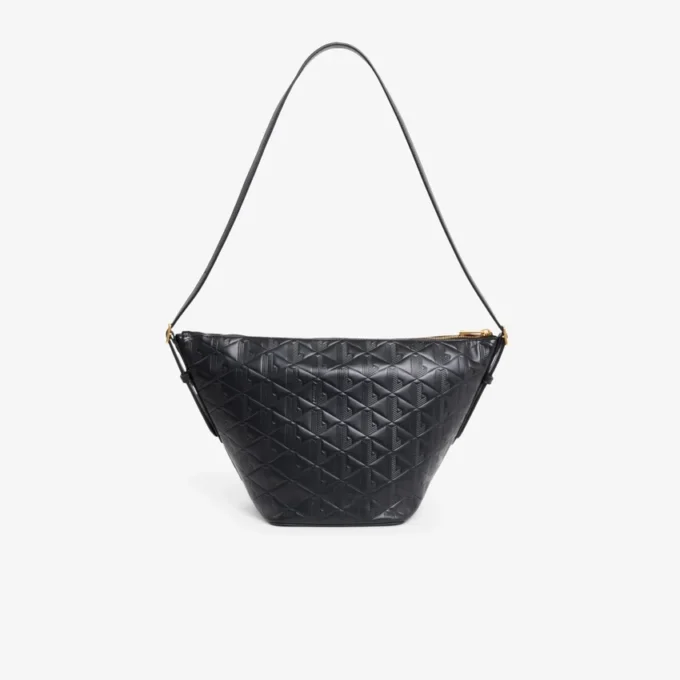 Sac hobo en cuir gaufré Maheki Sac hobo en cuir gaufré Maheki
