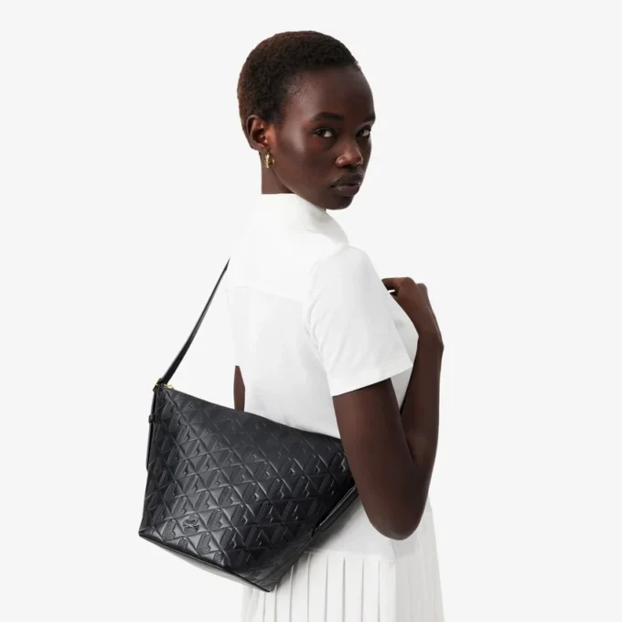 Sac hobo en cuir gaufré Maheki Sac hobo en cuir gaufré Maheki