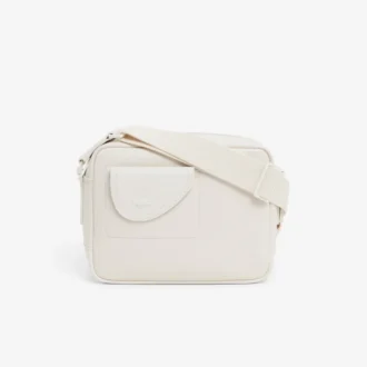 Sacoche en cuir grainé Lacoste