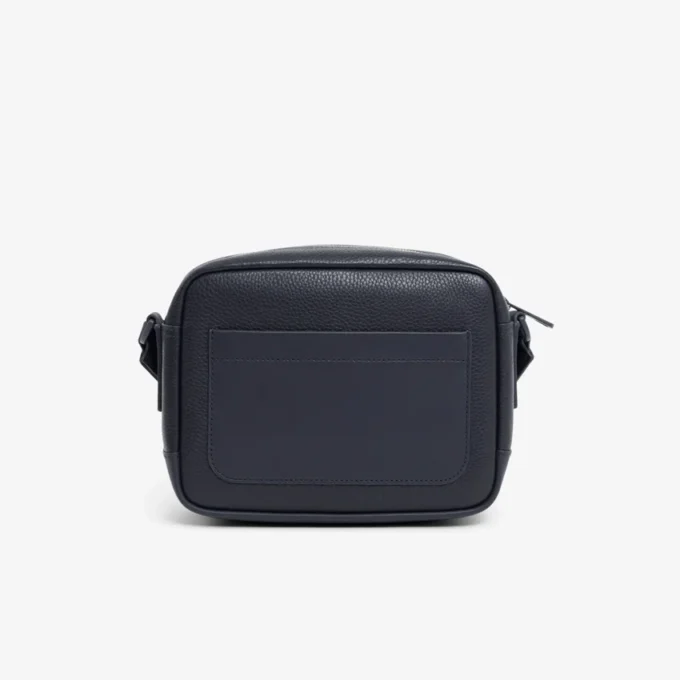 Sacoche en cuir grainé Lacoste Sacoche en cuir grainé Lacoste