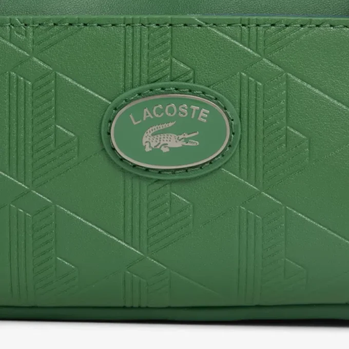 Sacoche verticale en cuir monogrammée Sacoche verticale en cuir monogrammée