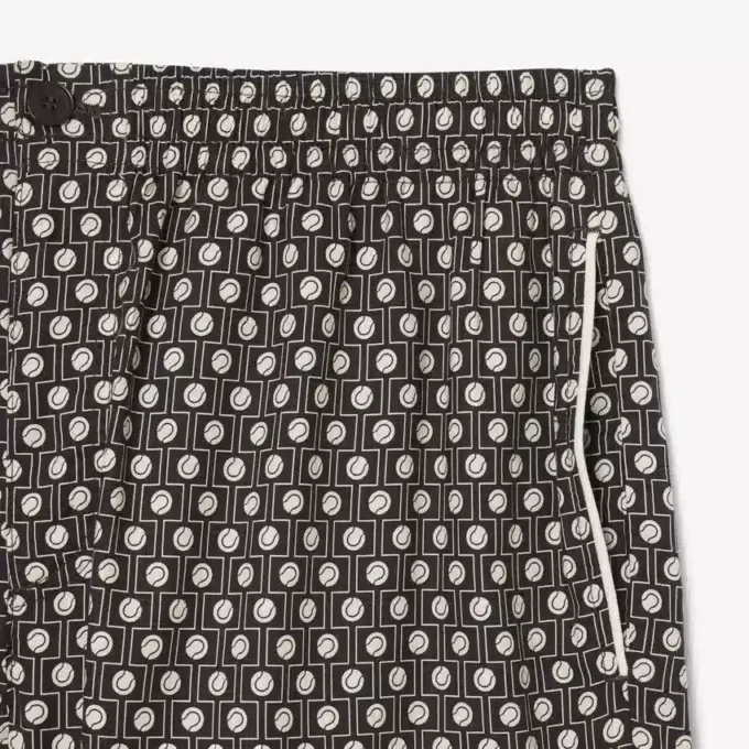 Short ample en coton mélangé imprimé Short ample en coton mélangé imprimé