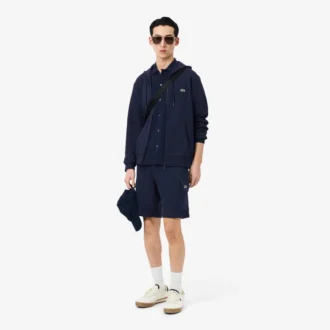 Short cargo en molleton de coton pour homme
