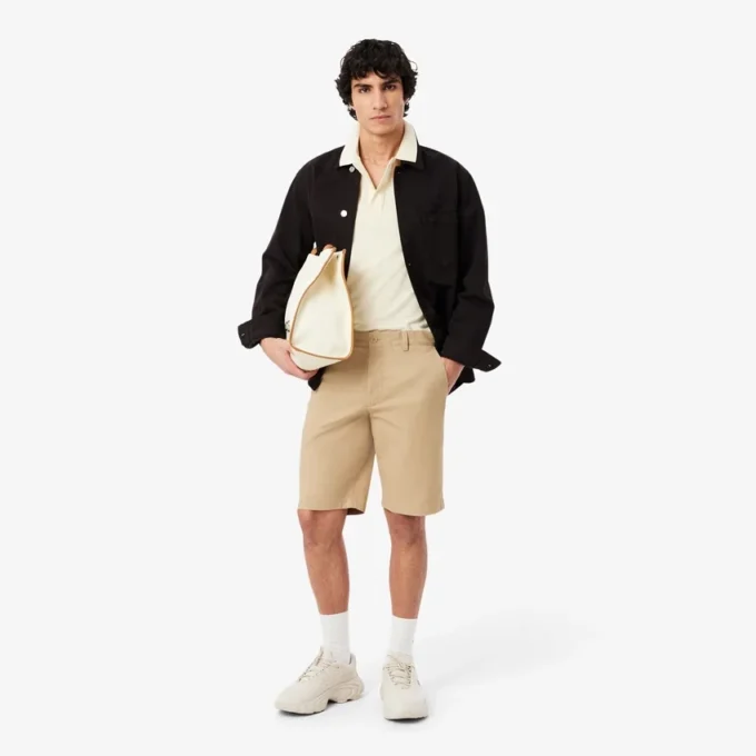 Short chino en sergé stretch Short chino en sergé stretch