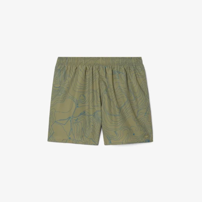 Short de bain imprimé mi-long pour homme en boxers Short de bain imprimé mi-long pour homme en boxers