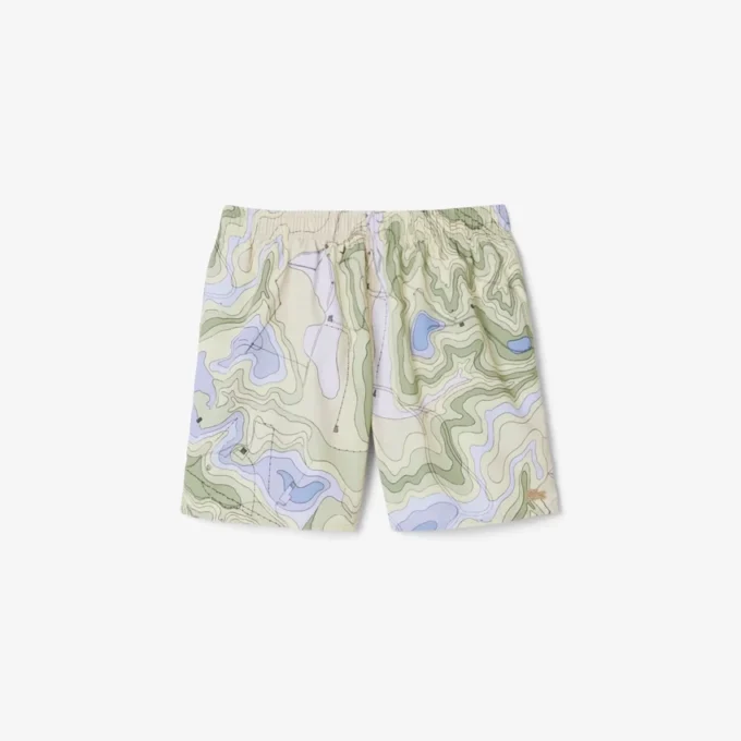 Short de bain imprimé mi-long pour homme en boxers Short de bain imprimé mi-long pour homme en boxers