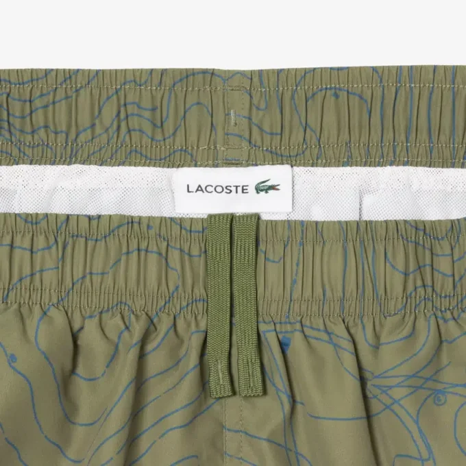Short de bain imprimé mi-long pour homme en boxers Short de bain imprimé mi-long pour homme en boxers