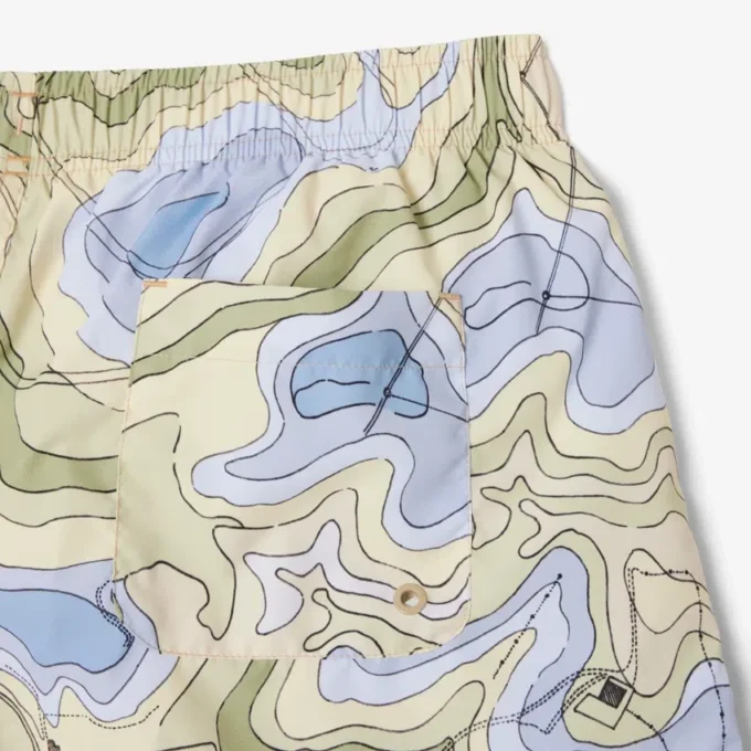 Short de bain imprimé mi-long pour homme en boxers Short de bain imprimé mi-long pour homme en boxers