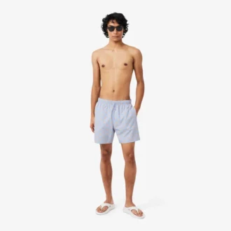 Short de bain mi-long à imprimé crocodile Short de bain mi-long à imprimé crocodile
