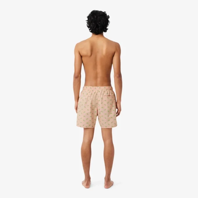 Short de bain mi-long à imprimé crocodile Short de bain mi-long à imprimé crocodile