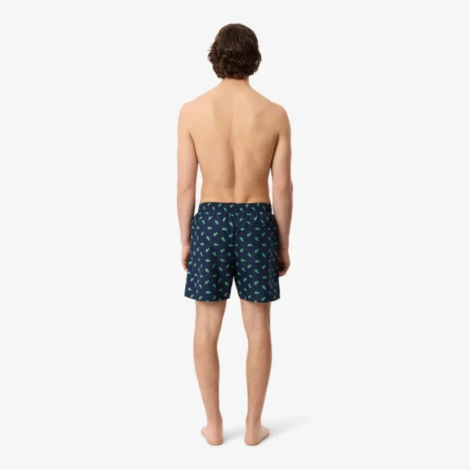 Short de bain mi-long à imprimé crocodile Short de bain mi-long à imprimé crocodile