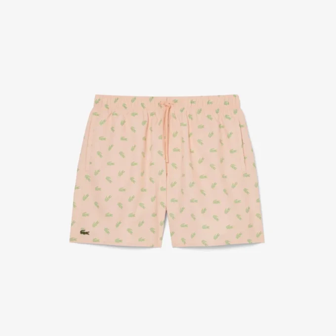 Short de bain mi-long à imprimé crocodile Short de bain mi-long à imprimé crocodile