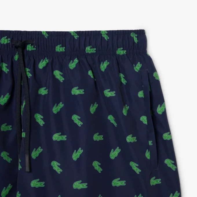 Short de bain mi-long à imprimé crocodile Short de bain mi-long à imprimé crocodile