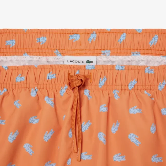 Short de bain mi-long à imprimé crocodile Short de bain mi-long à imprimé crocodile
