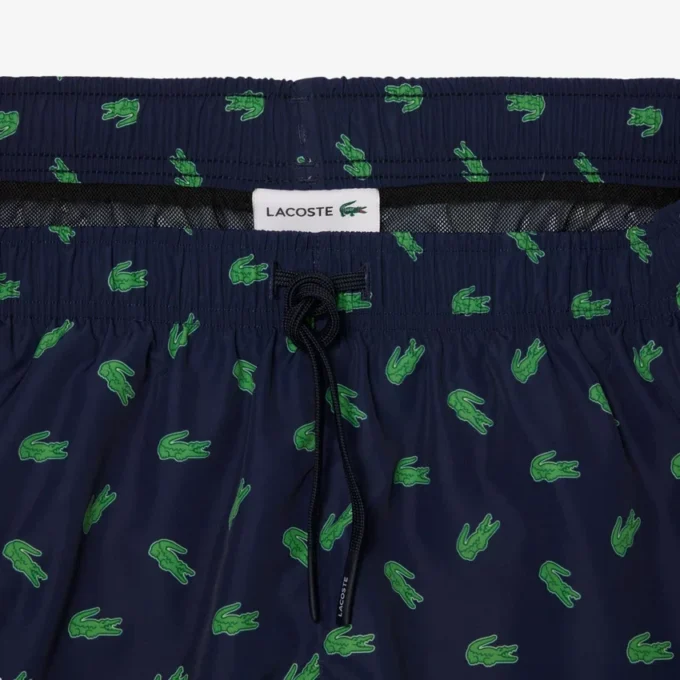 Short de bain mi-long à imprimé crocodile Short de bain mi-long à imprimé crocodile