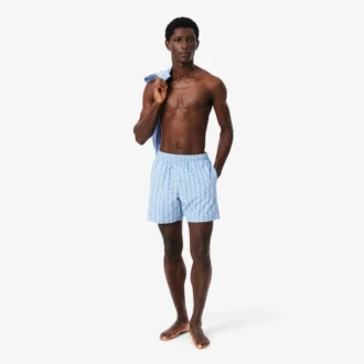 Short de bain mi-long à imprimé Monogram Boxers